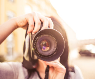 Girl with camera