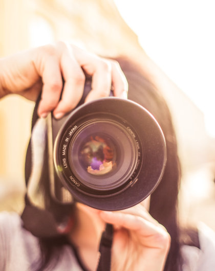 Girl with camera